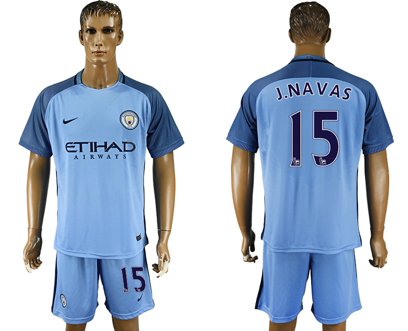 2016-17 Manchester City 15 J.NAVAS Home Soccer Jersey