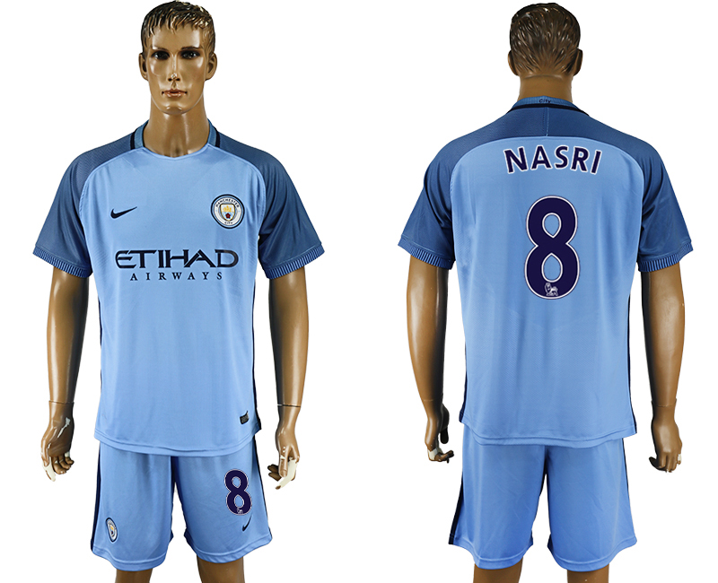 2016-17 Manchester City 8 NASRI Home Soccer Jersey