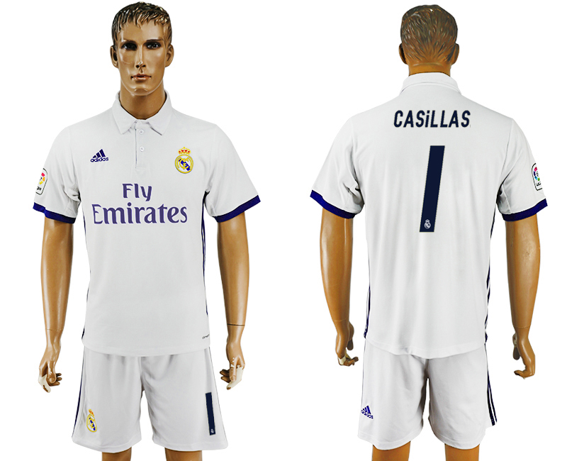 2016-17 Real Madrid 1 CASILLAS Home Soccer Jersey