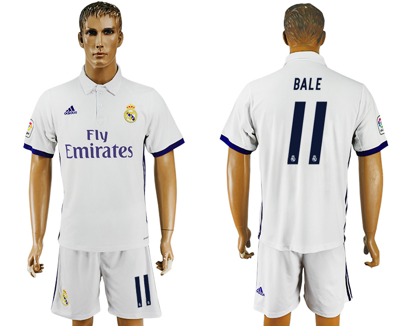 2016-17 Real Madrid 11 BALE Home Soccer Jersey