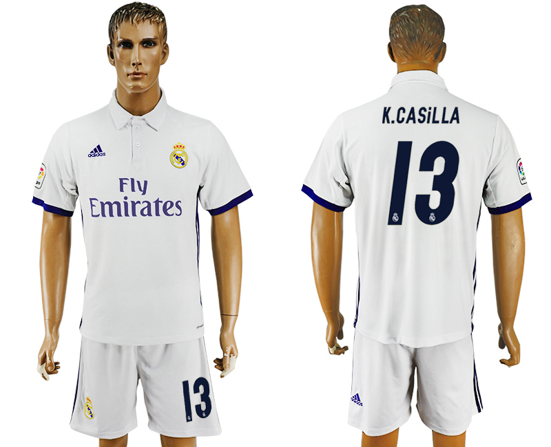 2016-17 Real Madrid 13 K.CASILLA Home Soccer Jersey