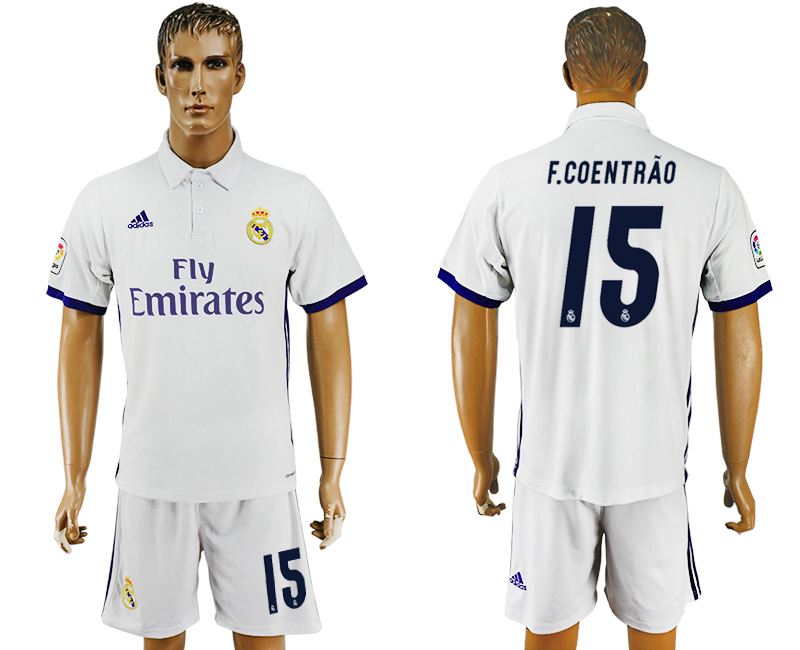 2016-17 Real Madrid 15 F.COENTRAO Home Soccer Jersey