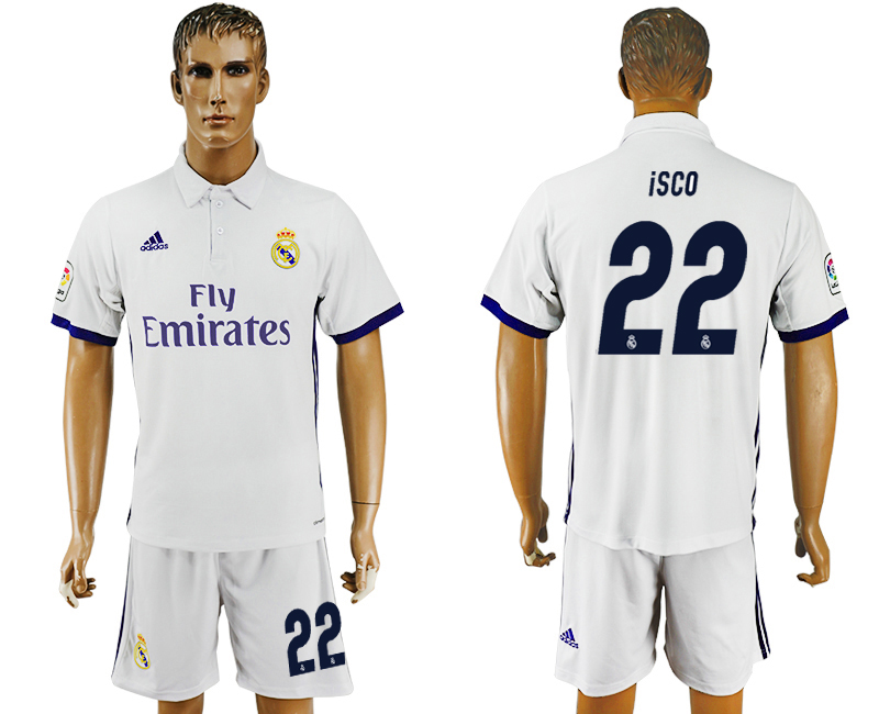 2016-17 Real Madrid 22 ISCO Home Soccer Jersey
