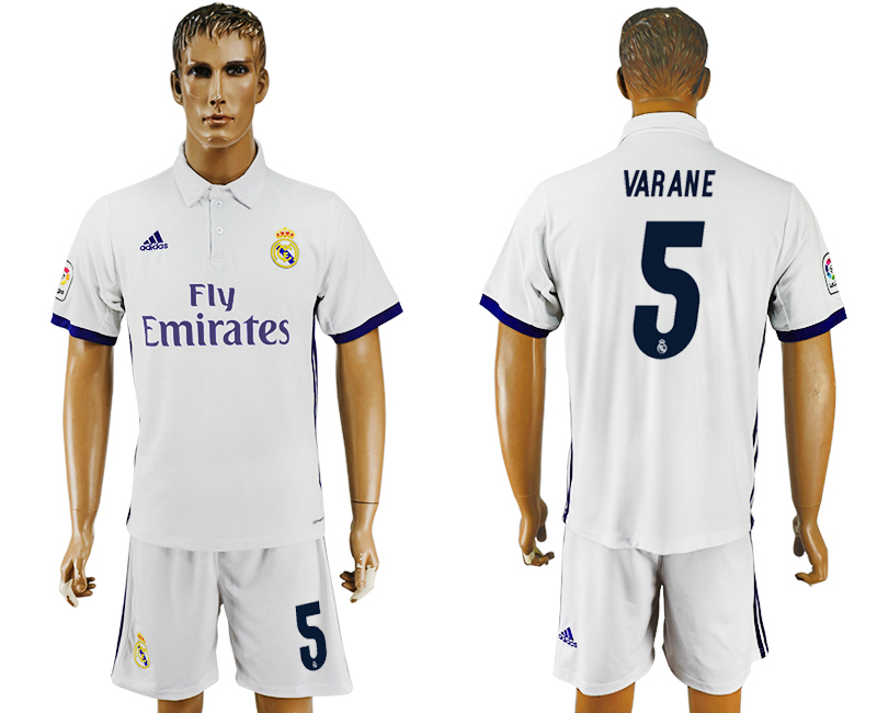 2016-17 Real Madrid 5 VARANE Home Soccer Jersey