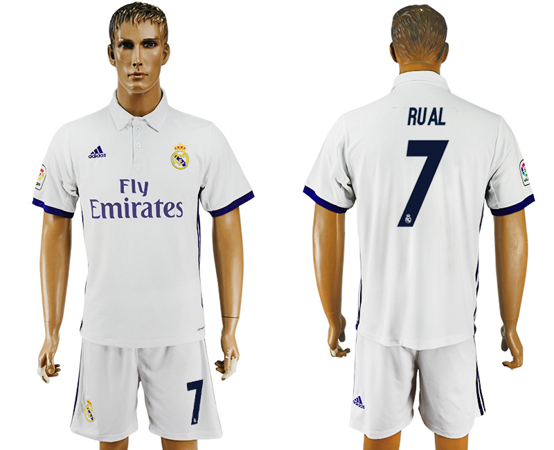 2016-17 Real Madrid 7 RUAL Home Soccer Jersey