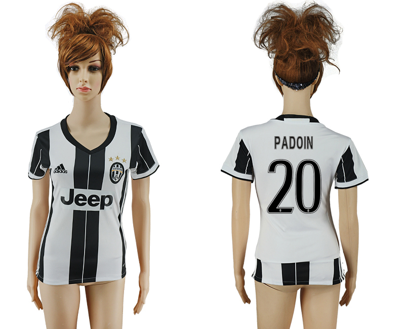2016-17 Juventus 20 PADOIN Home Women Soccer Jersey