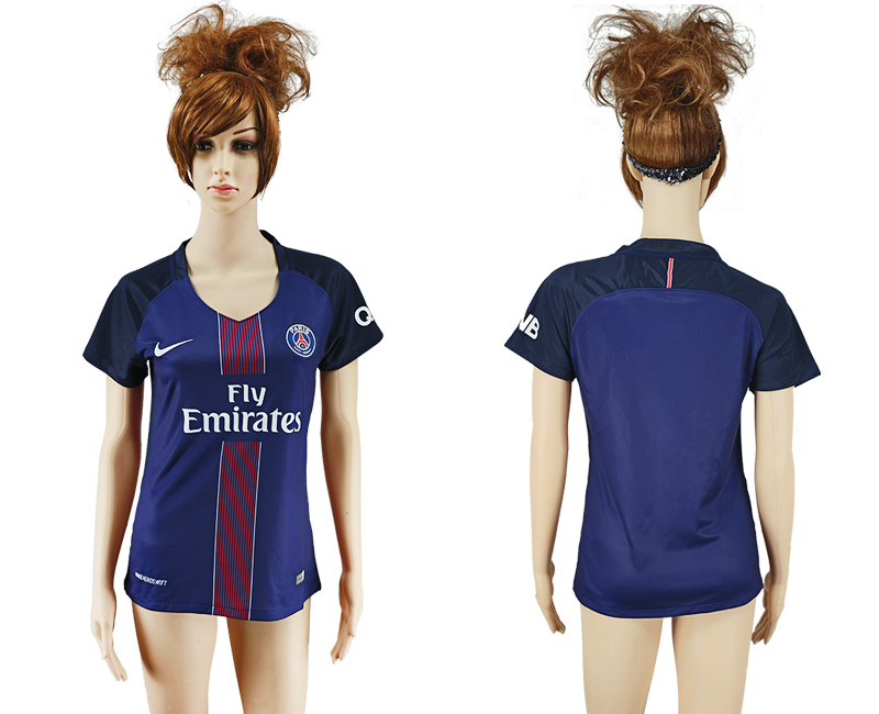 2016-17 Paris Saint-Germain Home Women Soccer Jersey
