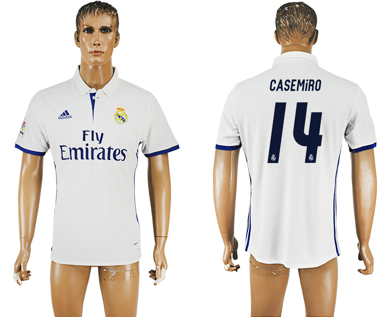 2016-17 Real Madrid 14 CASEMIRO Home Thailand Soccer Jersey