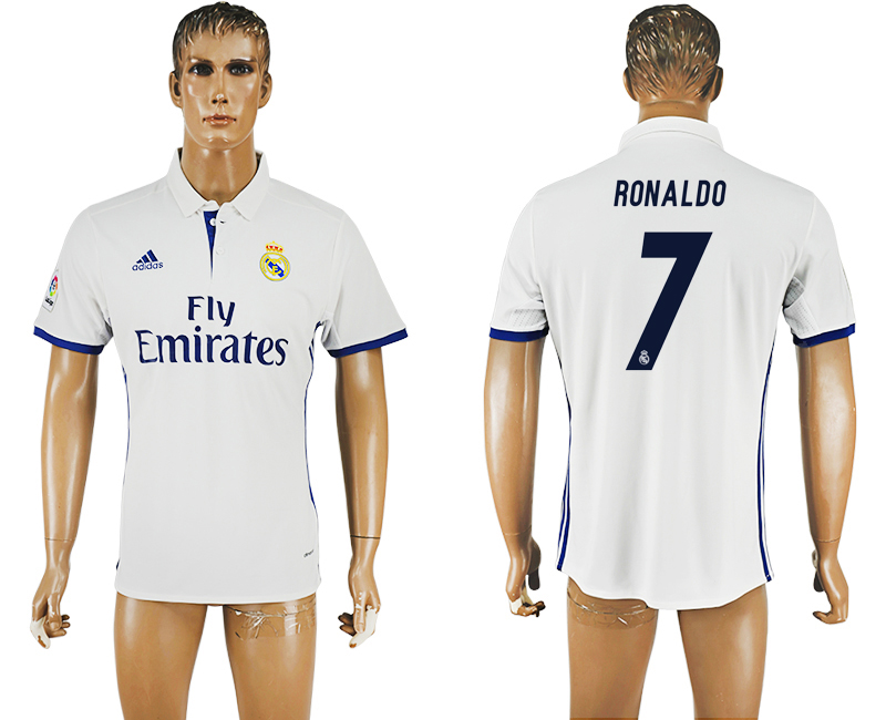 2016-17 Real Madrid 7 RONALDO Home Thailand Soccer Jersey