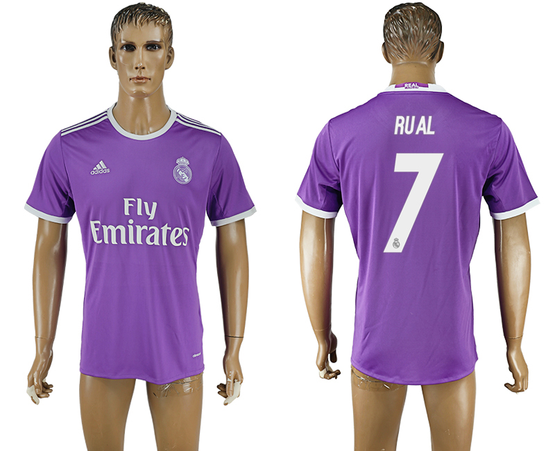 2016-17 Real Madrid 7 RUAL Away Thailand Soccer Jersey 2016-17 Real Madrid 7 RUAL Away Thailand Soccer Jersey