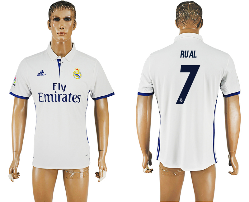 2016-17 Real Madrid 7 RUAL Home Thailand Soccer Jersey