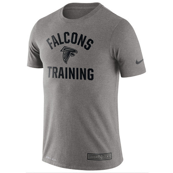 Nike Atlanta Falcons Heathered Gray Training Performance Men's T-Shirt