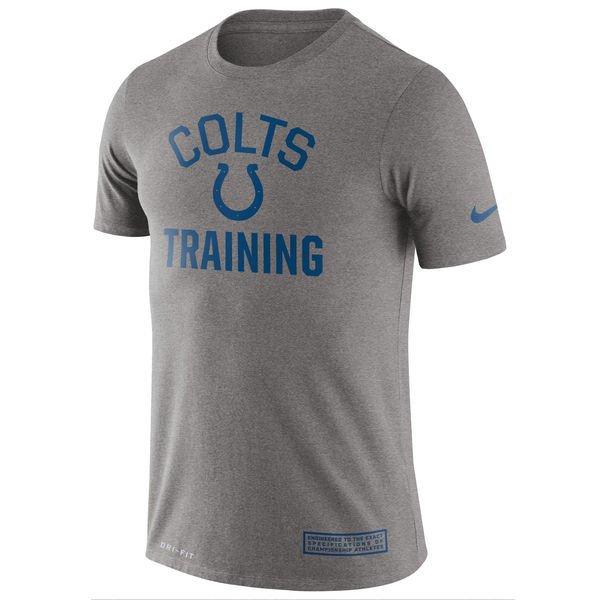 Nike Indianapolis Colts Heathered Gray Training Performance Men's T-Shirt