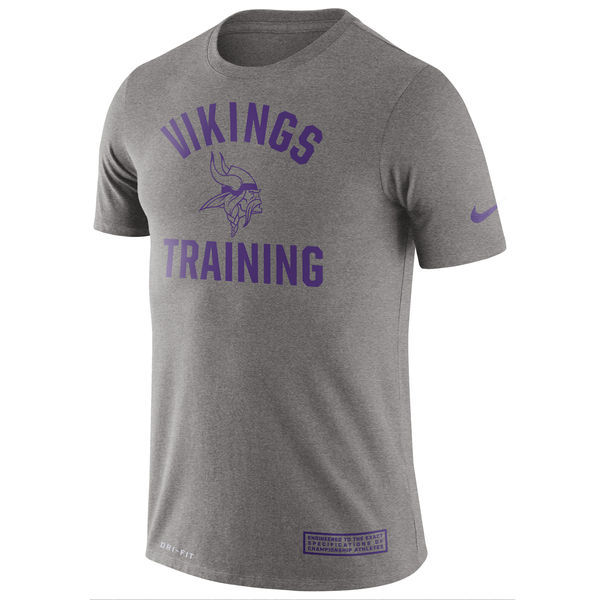 Nike Minnesota Vikings Heathered Gray Training Performance Men's T-Shirt