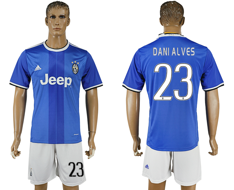 2016-17 Juventus 23 DANI ALVES Away Soccer Jersey