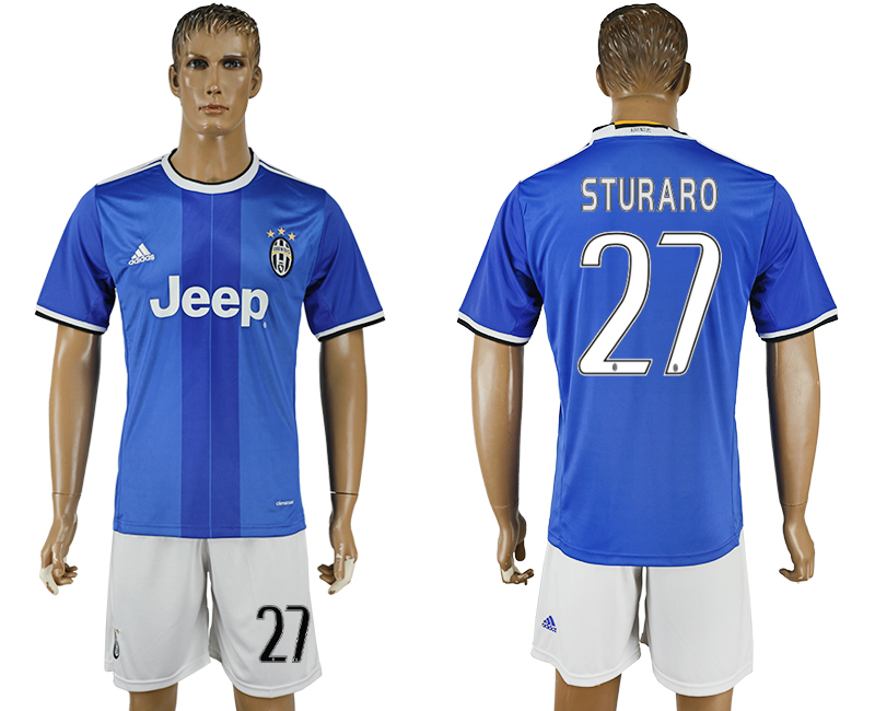 2016-17 Juventus 27 STURARO Away Soccer Jersey 2016-17 Juventus 27 STURARO Away Soccer Jersey