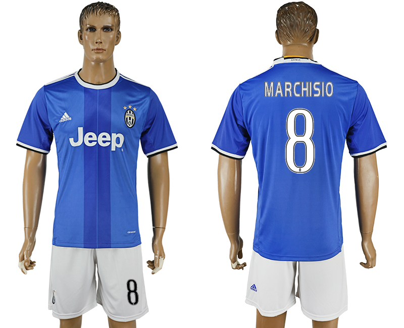2016-17 Juventus 8 MARCHISIO Away Soccer Jersey