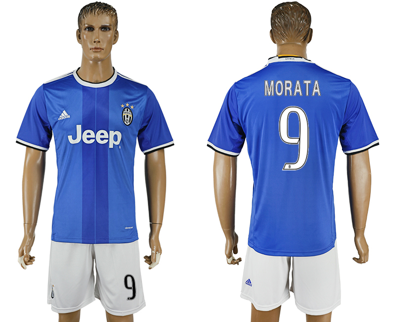 2016-17 Juventus 9 MORATA Away Soccer Jersey