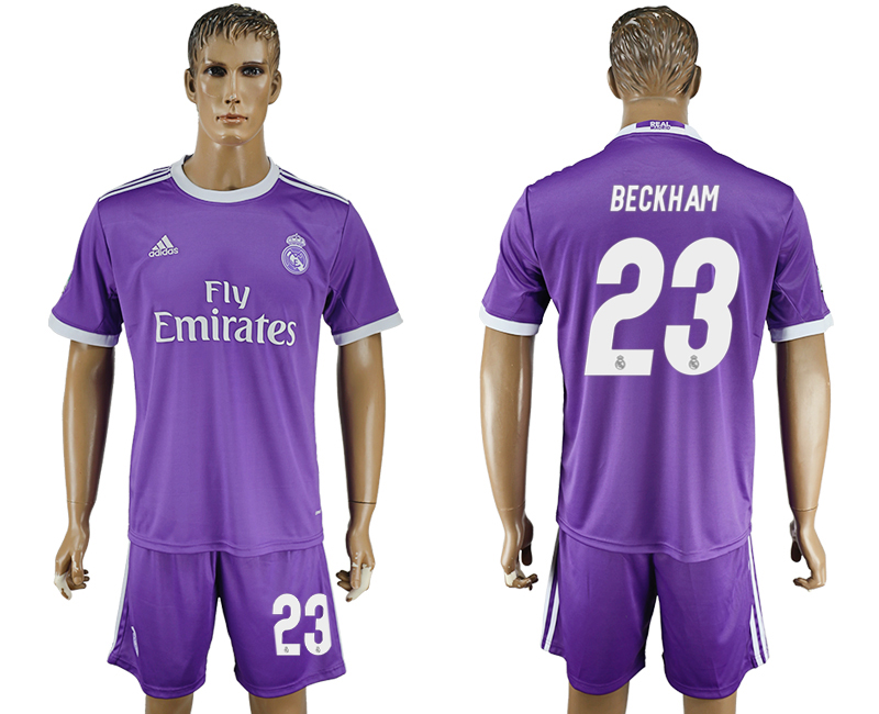 2016-17 Real Madrid 23 BECKHAM Away Soccer Jersey 2016-17 Real Madrid 23 BECKHAM Away Soccer Jersey