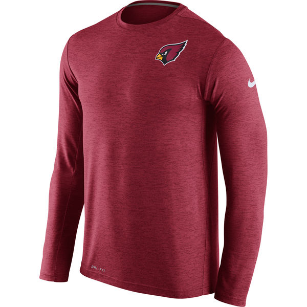 Nike Arizona Cardinals Red Dri-Fit Touch Long Sleeve Performance Men's T-Shirt