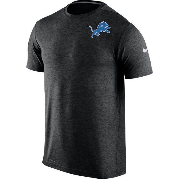 Nike Detroits Lions Black Dri-Fit Touch Performance Men's T-Shirt