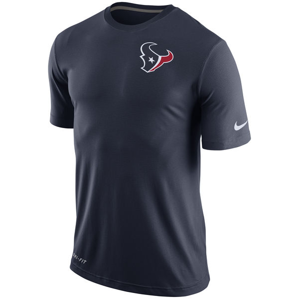 Nike Houston Texans Navy Dri-Fit Touch Performance Men's T-Shirt