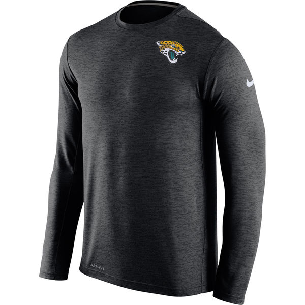 Nike Jacksonville Jaguars Black Dri-Fit Touch Long Sleeve Performance Men's T-Shirt