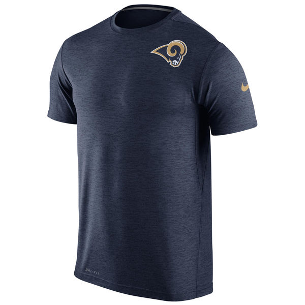 Nike Los Angeles Rams Navy Dri-Fit Touch Performance Men's T-Shirt