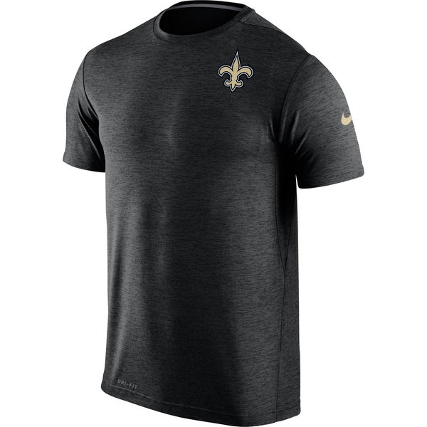 Nike New Orleans Saints Black Dri-Fit Touch Performance Men's T-Shirt