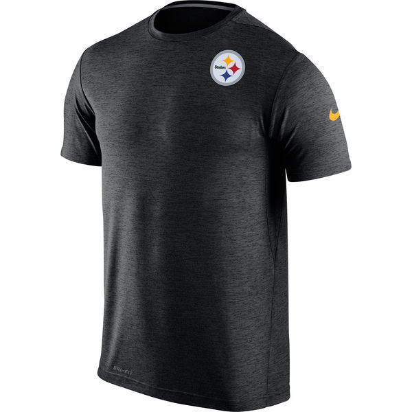 Nike Pittsburgh Steelers Black Dri-Fit Touch Performance Men's T-Shirt
