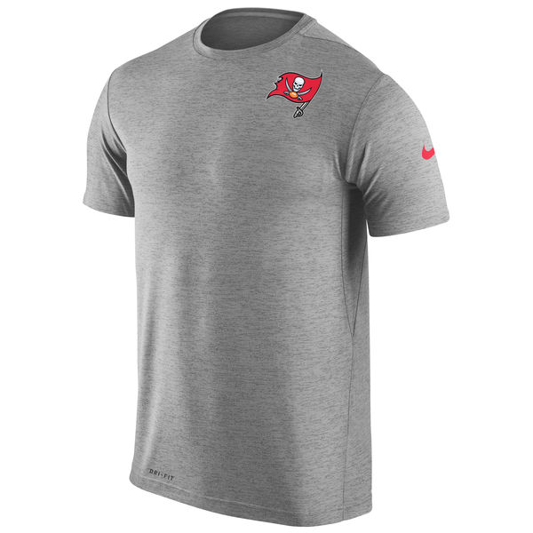 Nike Tampa Bay Buccaneers Grey Dri-Fit Touch Performance Men's T-Shirt - Click Image to Close