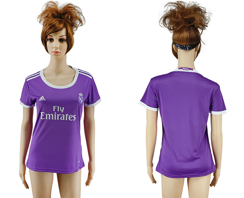 2016-17 Real Madrid Away Women Soccer Jersey