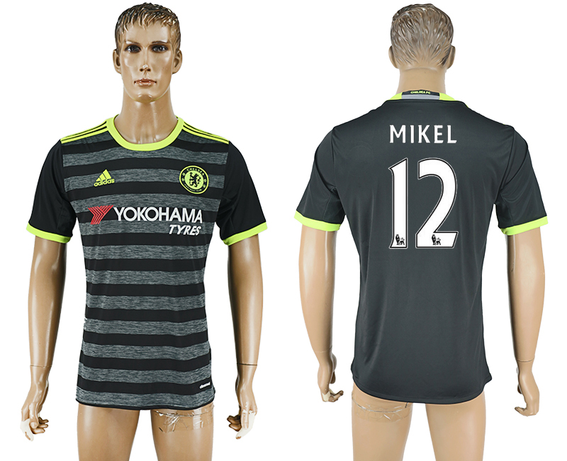 2016-17 Chelsea 12 MIKEL Away Thailand Soccer Jersey