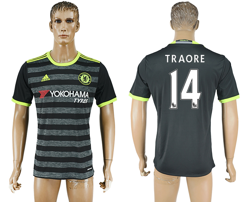 2016-17 Chelsea 14 TRAORE Away Thailand Soccer Jersey