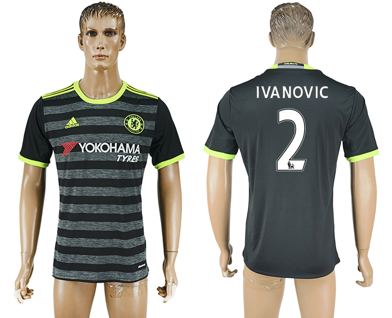 2016-17 Chelsea 2 IVANOVIC Away Thailand Soccer Jersey 2016-17 Chelsea 2 IVANOVIC Away Thailand Soccer Jersey