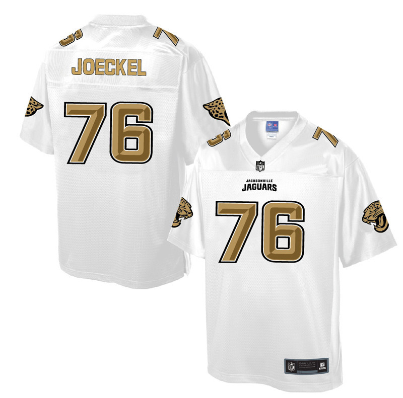 Nike Jaguars 76 Luke Joeckel Pro Line White Gold Collection Elite Jersey