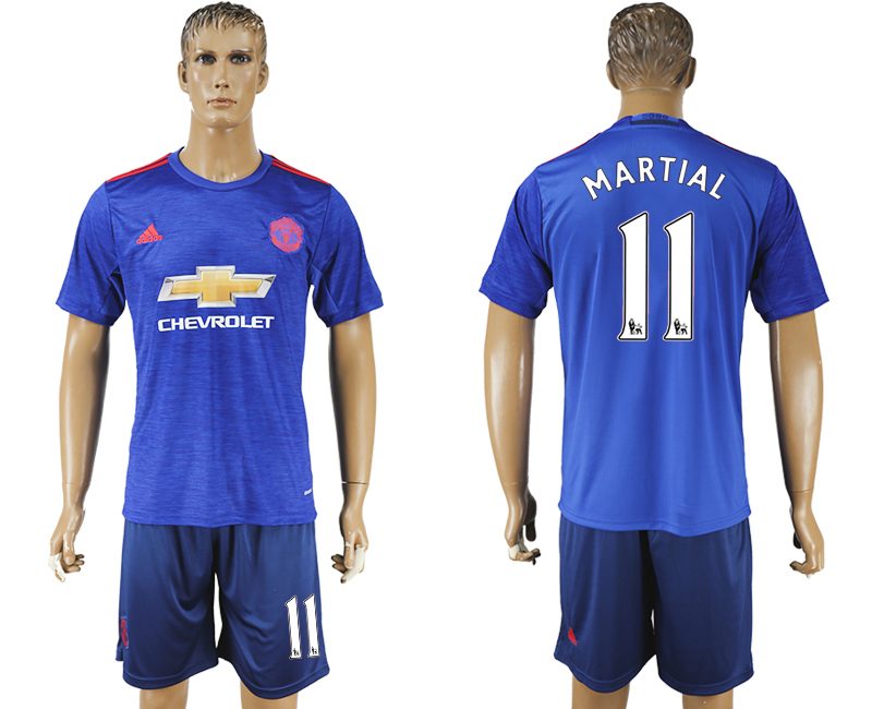 2016-17 Manchester United 11 MARTIAL Away Soccer Jersey
