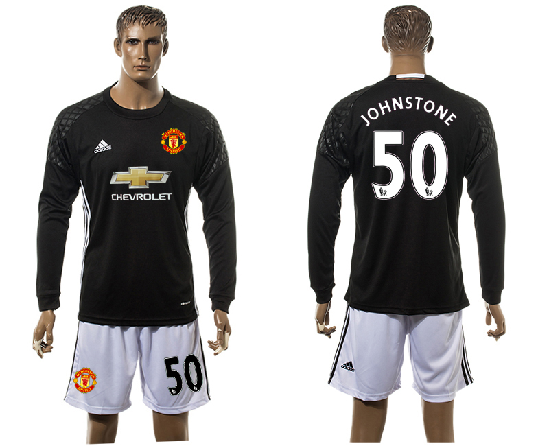 2016-17 Manchester United 50 JOHNSTONE Away Goalkeeper Soccer Jersey
