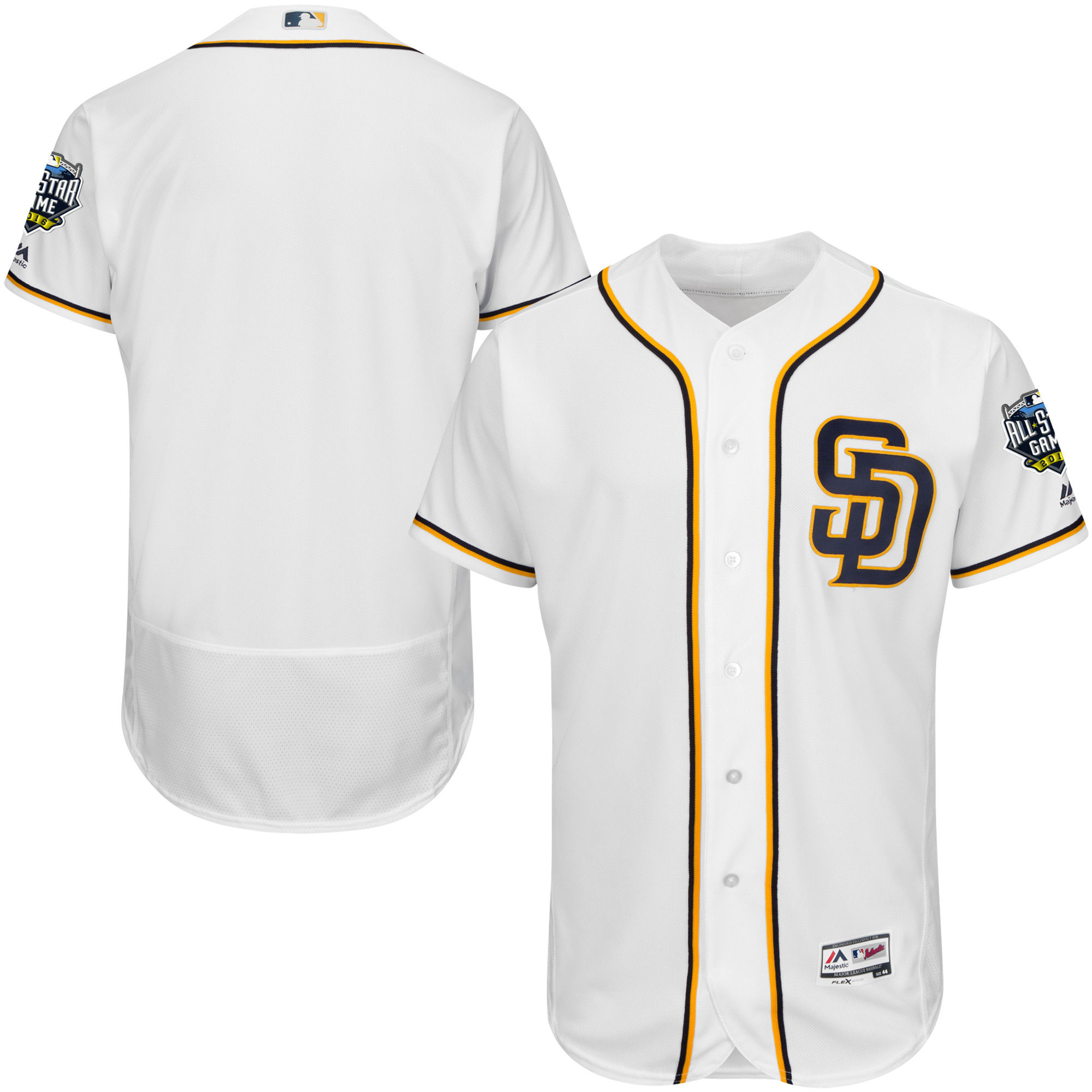 Padres Blank White 2016 All-Star Game Flexbase Jersey