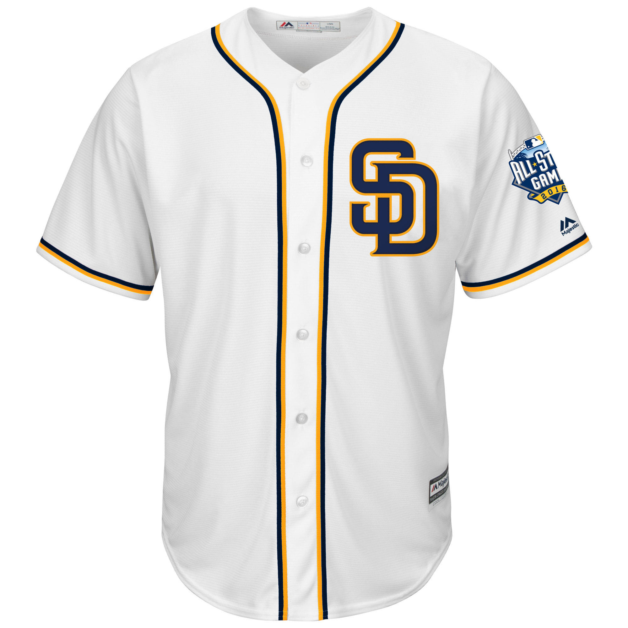 Padres Blank White 2016 All-Star Game New Cool Base Jersey