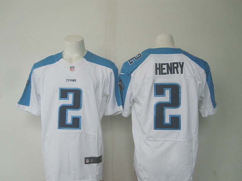 Nike Titans 2 Derrick Henry White Elite Jersey