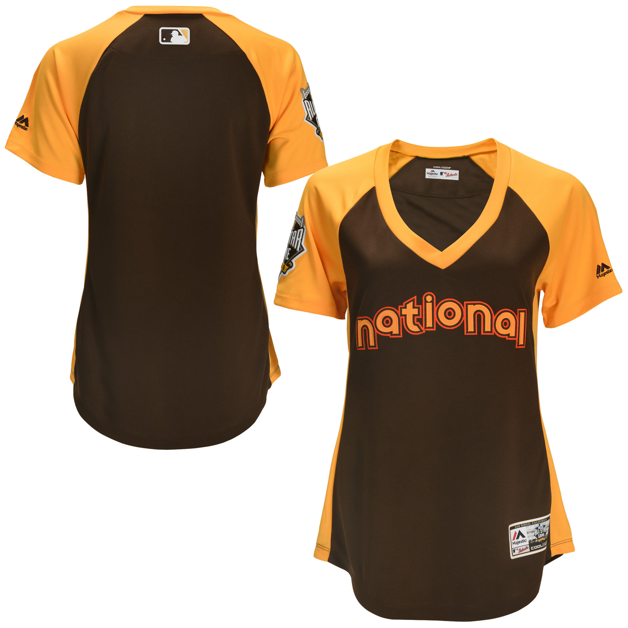 National League Blank Brown Women 2016 All-Star Game Cool Base Batting Practice Player Jersey
