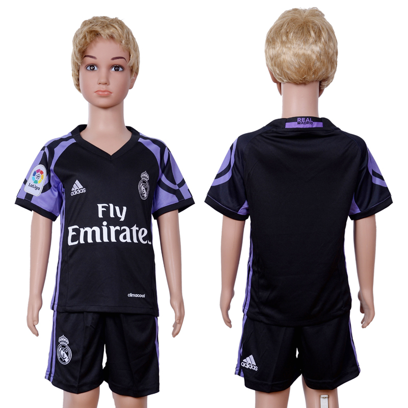 2016-17 Real Madrid Third Away Youth Soccer Jersey