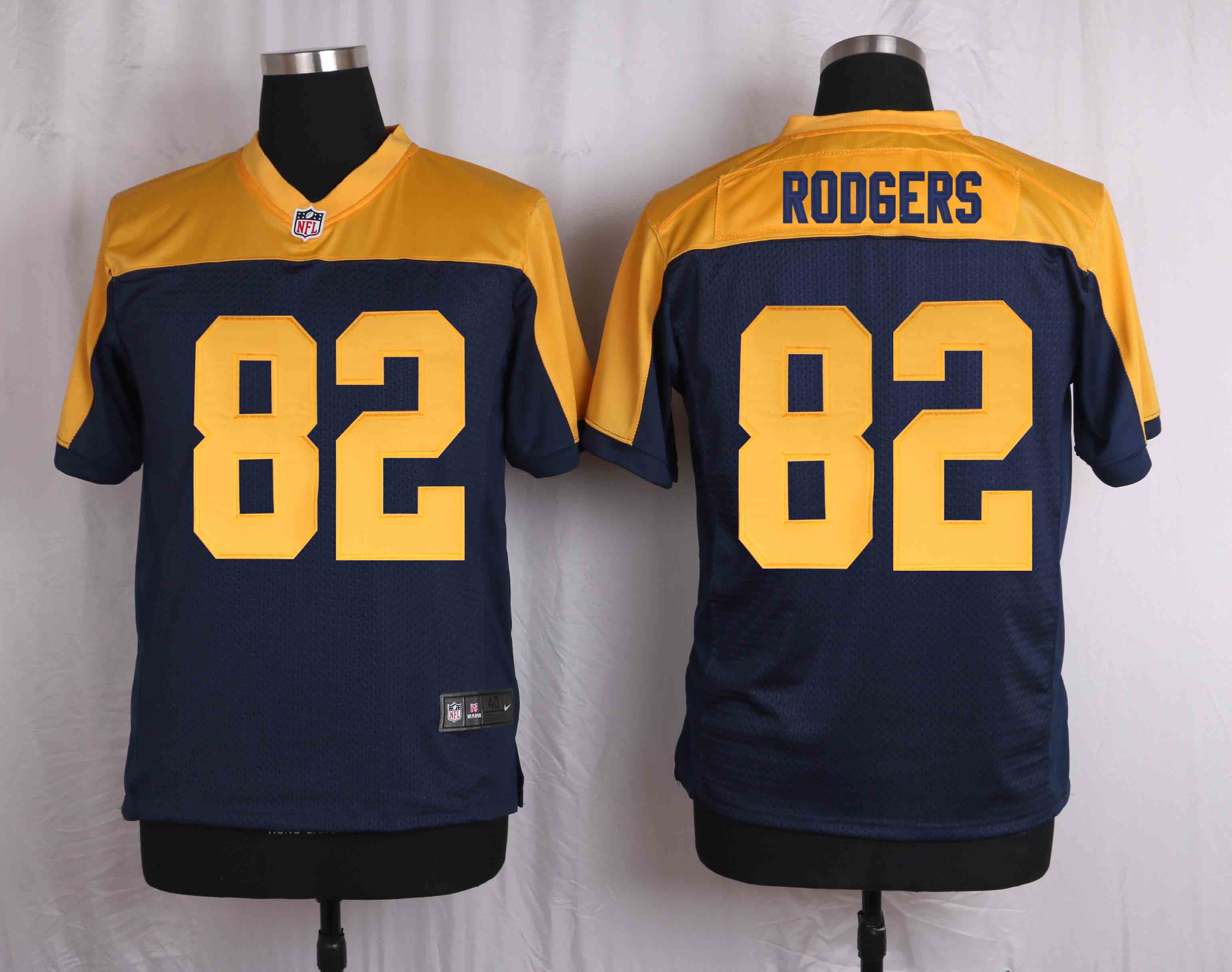 Nike Packers 82 Richard Rodgers Navy Blue Alternate Elite Jersey