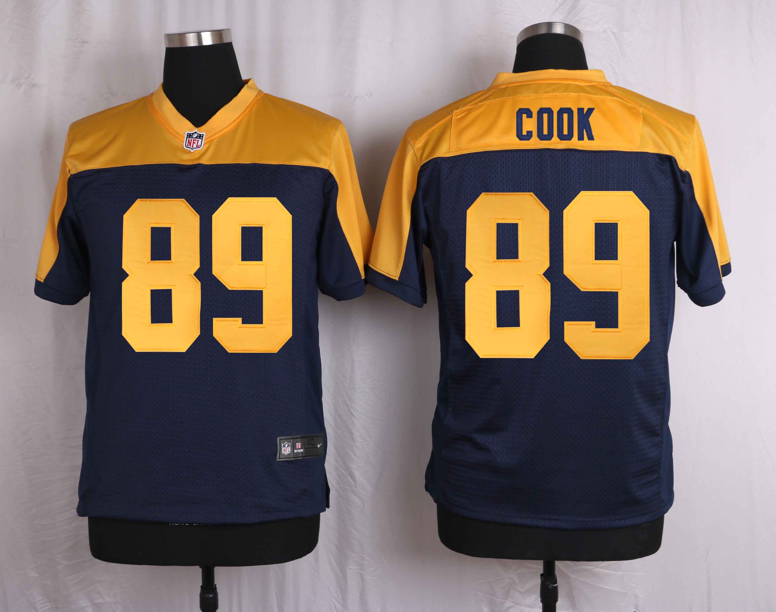 Nike Packers 89 Jared Cook Navy Blue Alternate Elite Jersey