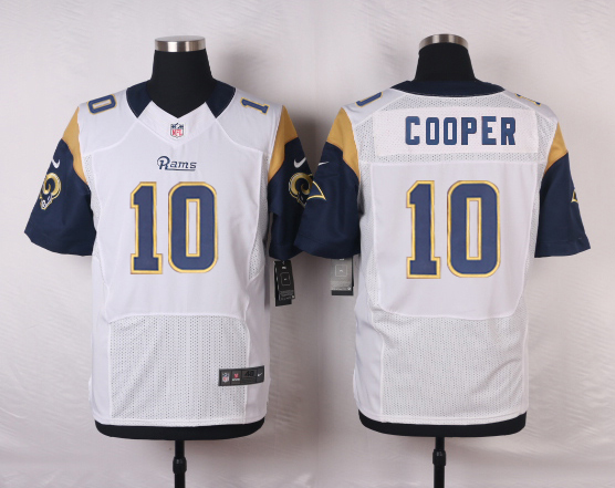 Nike Rams 10 Pharoh Cooper White Elite Jersey