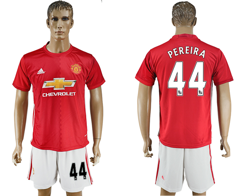 2016-17 Manchester United 44 PEREIRA Home Soccer Jersey