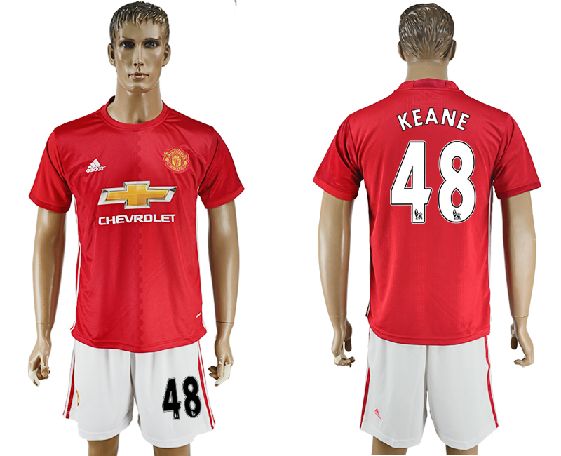 2016-17 Manchester United 48 KEANE Home Soccer Jersey