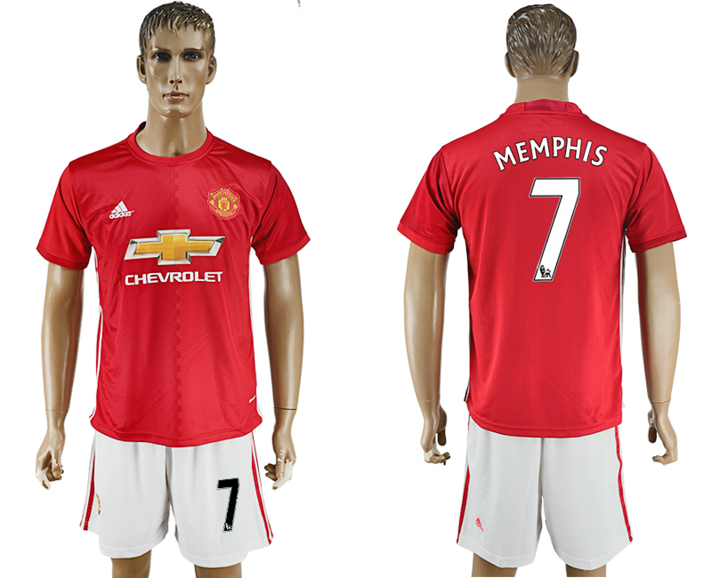 2016-17 Manchester United 7 MEMPHIS Home Soccer Jersey 2016-17 Manchester United 7 MEMPHIS Home Soccer Jersey