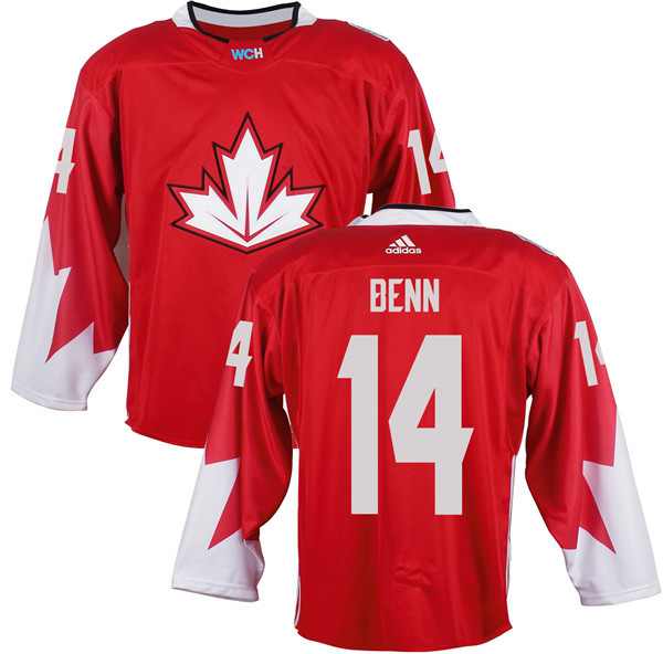Canada 14 Jamie Benn Red World Cup of Hockey 2016 Premier Player Jersey